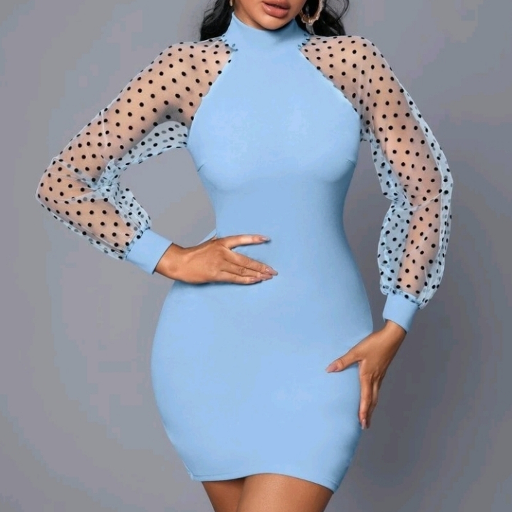 Blue Cocktail Dress